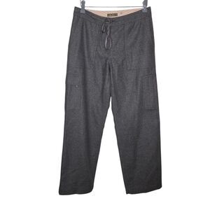 Eddie Bauer Vintage Nwot Gray Wool Straight Leg Cargo Pants Size 8